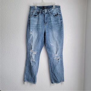 Judy Blue High Rise Distressed Jeans Stretchy Size 9/29